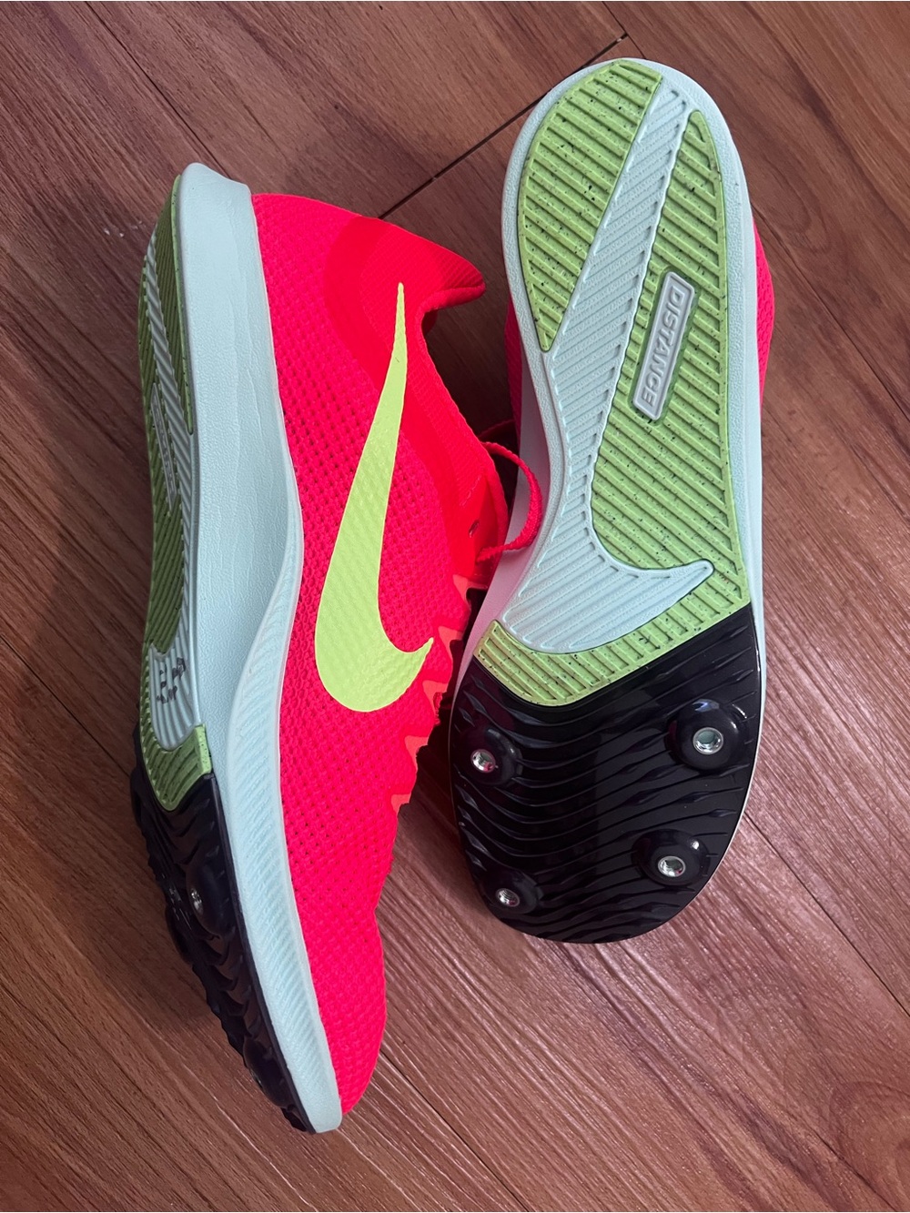 Nike Unisex Zoom Rival Distance 7.5 women 6 mens track spikes - Picture 4 of 6